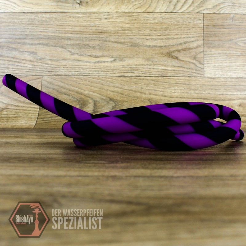 Caesar • Silikonschlauch Stripe Purple Black