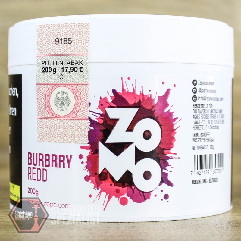 Zomo Tobacco • BURBRRY REDD 200gr.