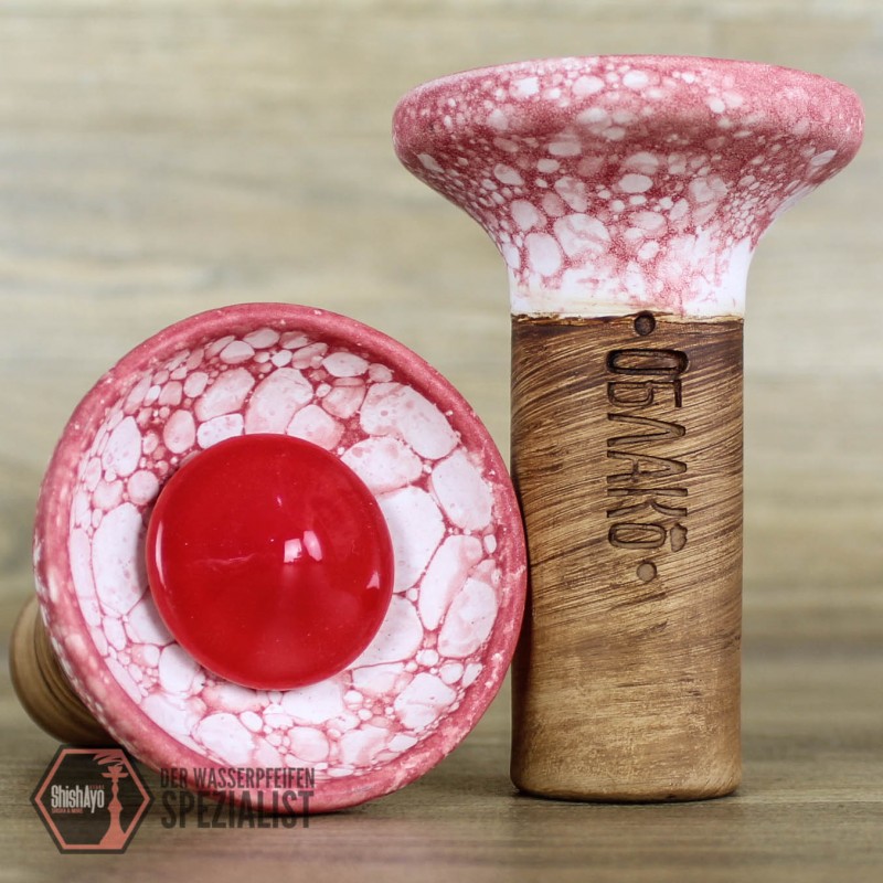 Oblako • Flow Red on Marble Red/White