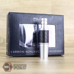 Invi • Schlauchanschluss - Set Alu- Carbon 18/8 Silber